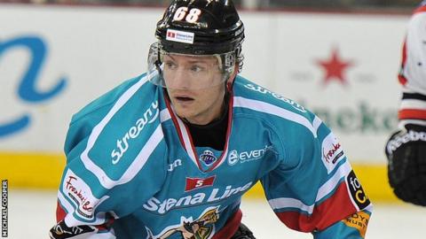 Chris Higgins scored two goals for the Belfast Giants