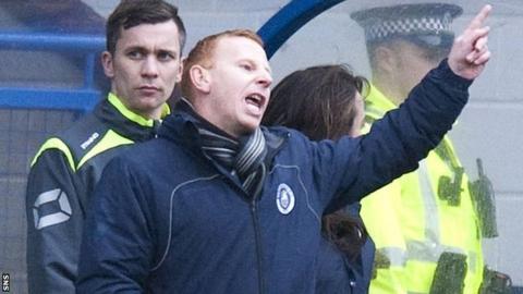Stranraer manager Stephen Aitken