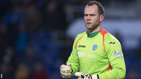 St Johnstone goalkeeper Alan Mannus