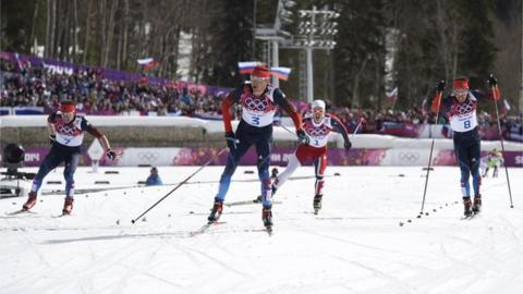 Russia's Alexander Legkov wins gold in men's 50km mass start