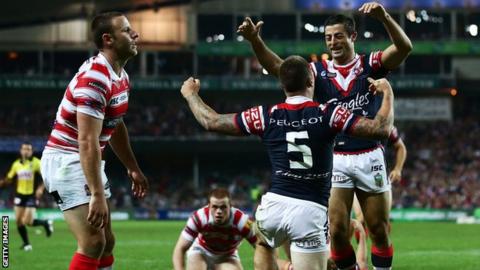 Sydney Roosters celebrate