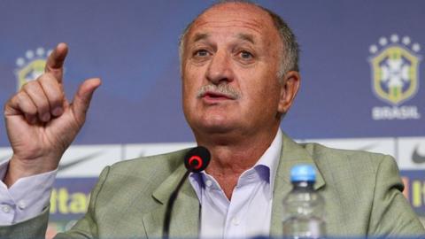 Brazil coach Luiz Felipe Scolari