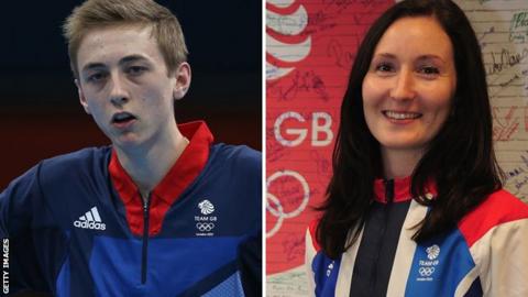 Liam Pitchford (left) and Joanna Drinkhall