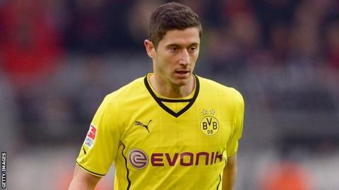 Borussia Dortmund striker Robert Lewandowski