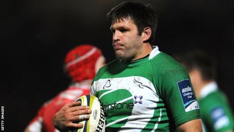 Newcastle Falcons number eight Ally Hogg