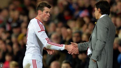 Gareth Bale Chris Coleman Wales v Iceland