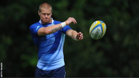 Newcastle Falcons back Michael Tait
