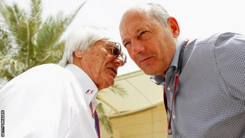 Bernie Ecclestone Ron Dennis