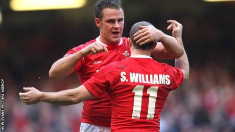 Lee Byrne and Shane Williams