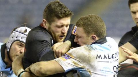 Edinburgh against Glasgow Warriors