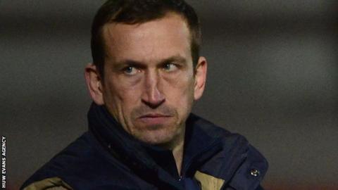 Newport County manager Justin Edinburgh