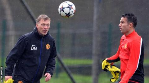 David Moyes and Robin van Persie