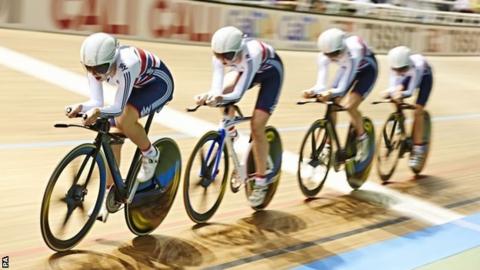 Katie Archibald, Joanna Rowsell, Laura Trott and Elinor Barker