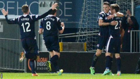 Melvin De Leeuw grabbed the opening goal for Ross County against Aberdeen
