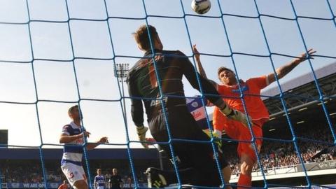Blackpool's David Goodwillie scores their decisive winner