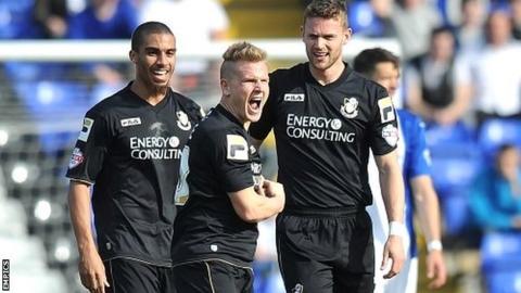 Matt Ritchie celebrates scoring Bournemouth's opening goal