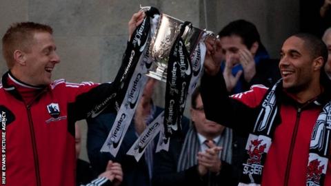 Garry Monk and Ashley Williams