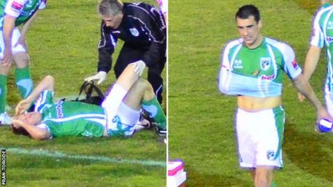 Dominic Heaume (left) and Jamie Dodd, will be out for some time