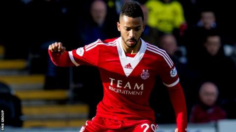 Shaleum Logan in action for Aberdeen