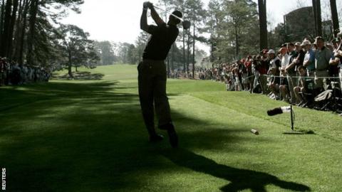 Tiger Woods at Augusta