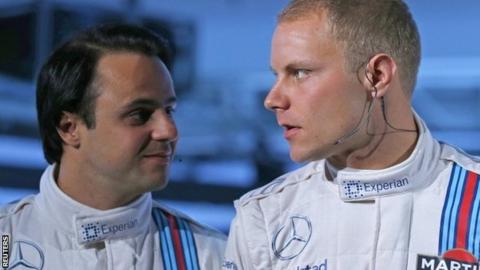 Felipe Massa and Valtteri Bottas