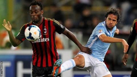 Michael Essien (left)