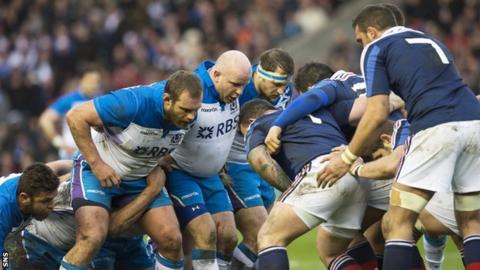 Scotland playing France in the 2014 Six Nations
