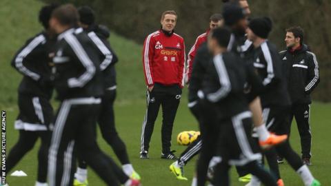 Swansea City training