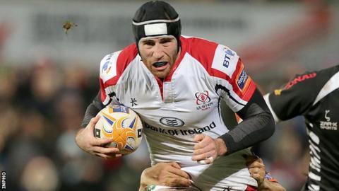 Ricky Andrew in action for Ulster