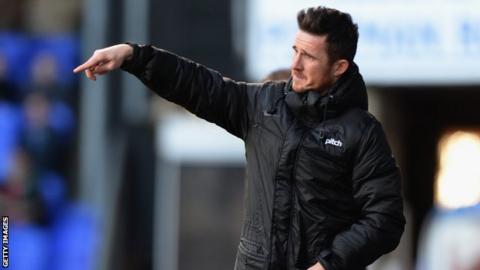 Blackpool player-manager Barry Ferguson