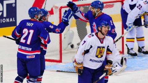 Team GB players celebrate