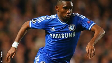 Chelsea striker Samuel Eto'o