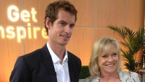 Andy Murray and Sue Barker