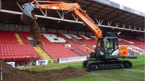 Building work at Ashton Gate