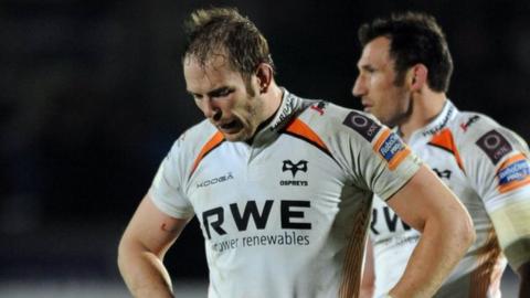 Ospreys captain Alun Wyn Jones