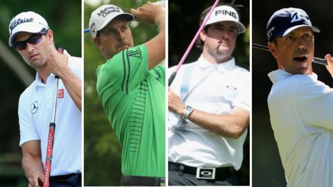Adam Scott, Henrik Stenson, Bubba Watson and Matt Kuchar
