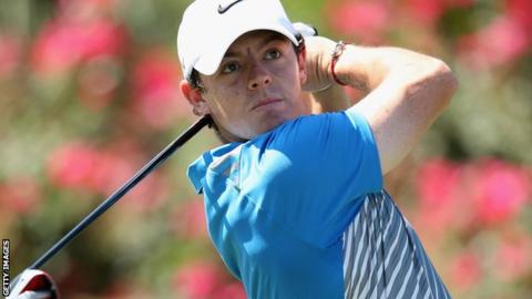 Rory McIlroy in action at the Players Championship