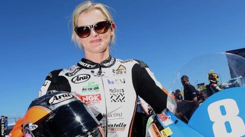 Maria Costello is the only female rider at the 2014 North West 200