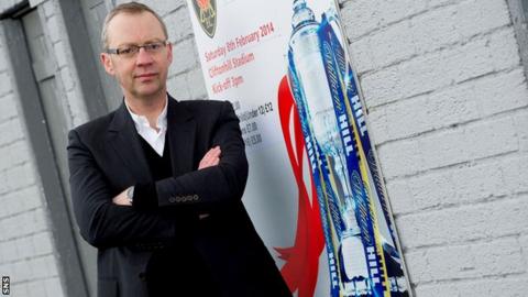 Albion Rovers chairman John Devlin