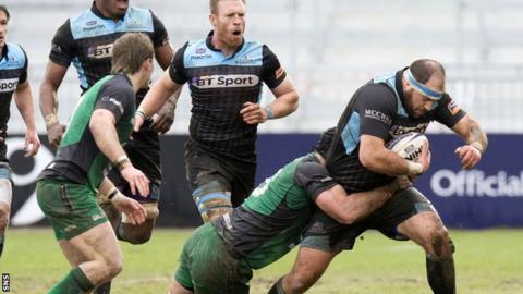 Ed Kalman in action for Glasgow