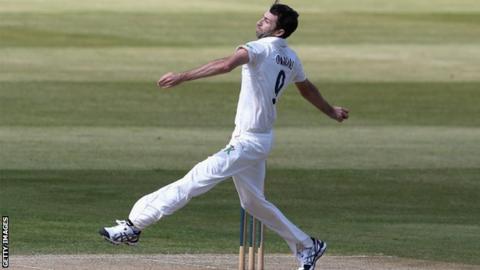 Durham seamer Graham Onions