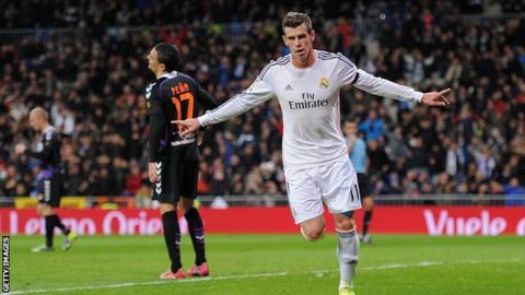 Bale celebrates goal