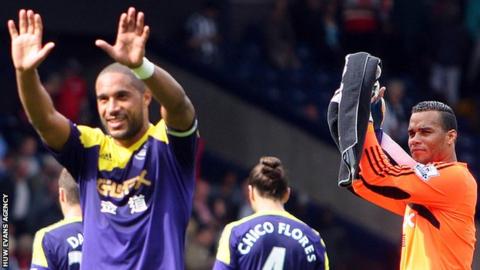 Swansea City captain Ashley Williams and goalkeeper Michel Vorm