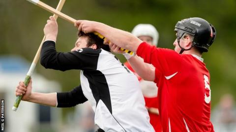 Action from the McTavish cup semi-final
