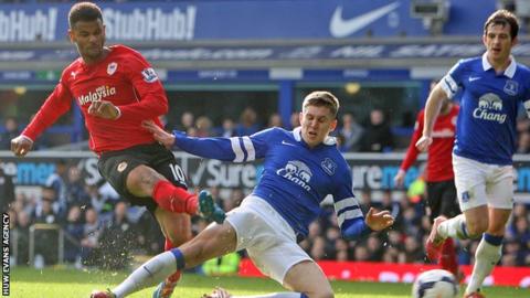 Cardiff City striker Fraizer Campbell