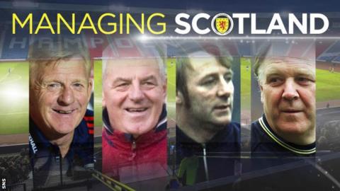 Gordon Strachan, Walter Smith, Tommy Docherty and Craig Brown