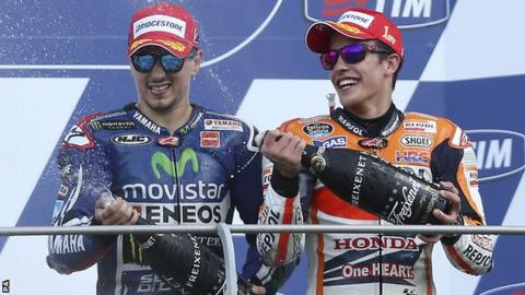 Marc Marquez and Jorge Lorenzo
