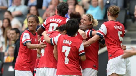 Arsenal beat Everton to win Women's FA Cup