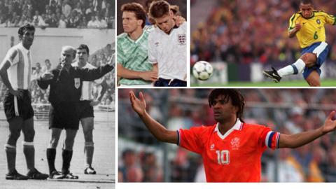Photo montage of World Cup moments