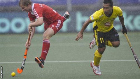 Ashley Jackson in action for England